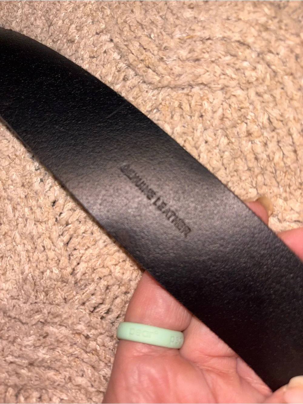 American Eagle Black Genuine Leather Belt Men’s Size 40 NWT